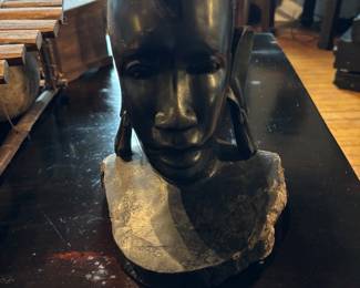 African tribal bust