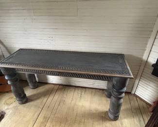 Carved Eucalyptus table