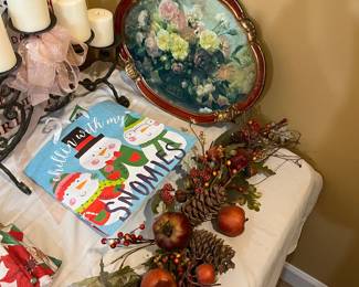 FLORAL, PLATTER & BAG