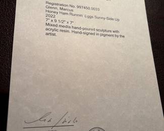 CERT. OF AUTHENTICITY