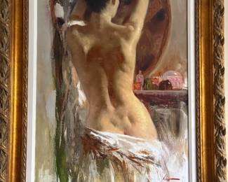 DAENI PINO, DRESSING GIRL WITH NAKED BACK