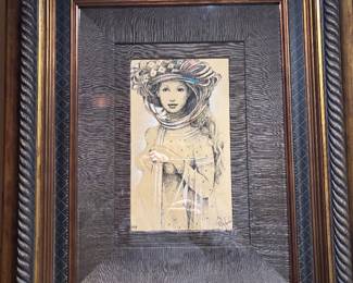 MARKUS CSABA "EVELINA" SIGNED 7"X11"