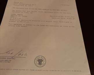 CERT. OF AUTHENTICITY MARCUS GLEN