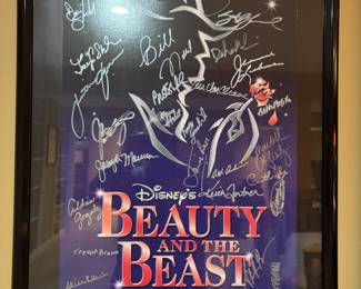 BEAUTY AND THE BEAST SIGNATURES OF CAST MEMBERS