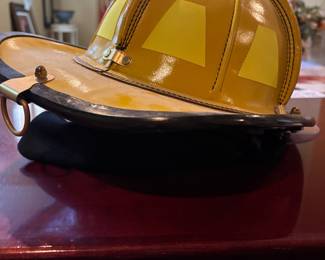 LEATHER FIREMAN'S HELMET 