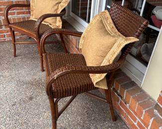 PAIR OF PATIO CHAIRS