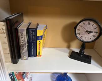 BOOKS & CLOCK