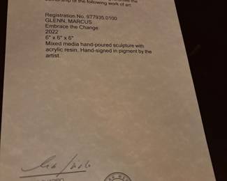 CERT. OF AUTHENTICITY