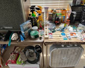 HARDWARE, CAR CLEANING CHEMICALS, WOOD CHIPS & SM. OFFICE REFRIG