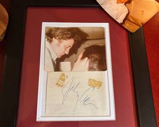 FRAMED AUTOGRAPH BY JOHHNY CASH
