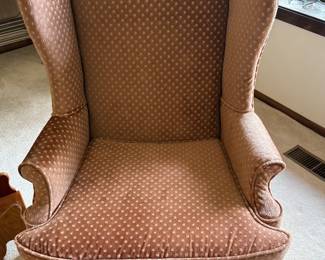 Queen Anne Wingback Chair 