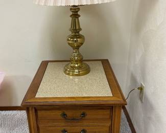  Polished Heavy Brass Table Lamp 