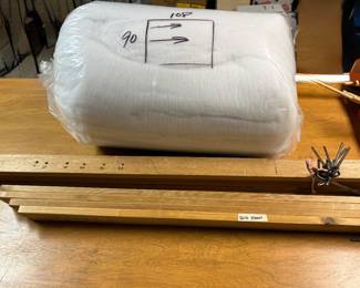 Two Qulit Racks and Batting 