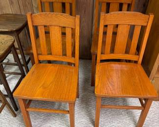 Mission Style / Craftsman Solid Wood Dining Chairs 