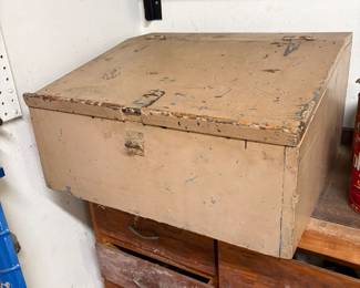 Wooden Tool Storage Chest 