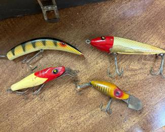 Vintage Wooden Fishing Lures