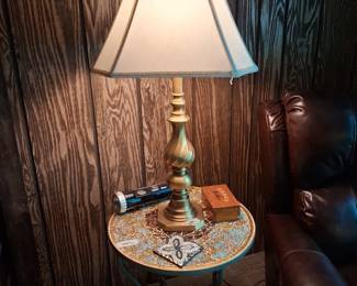 Solid brass lamp
