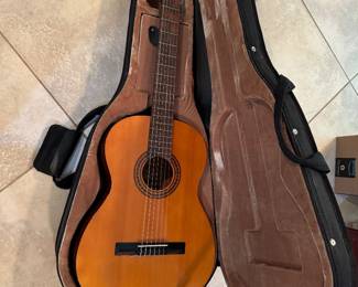 #82 - $120 - Acoustic Fender 6 string guitar #Gemini with strap and case