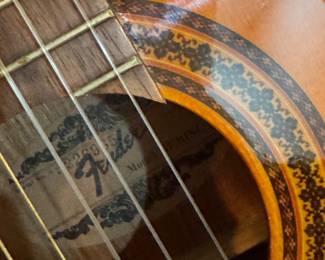 82 - $120 - Acoustic Fender 6 string guitar #Gemini with strap and case