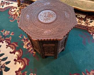 #3 - $180 - Morrish side table elephant design 19x19x19