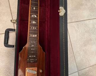 #87 - $125- Supro supreme Hawaiian guar lap steel mother of pearl inlay