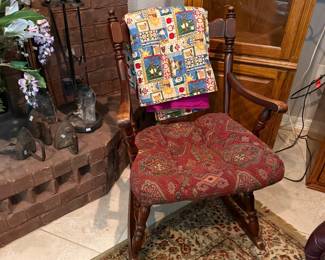 #19 - $80 - Ladies rocker Mahogany