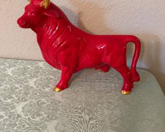 #45A - $58 - Ceramic red bull SIZE 