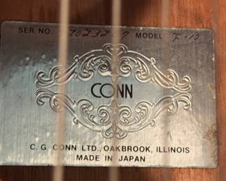 #77 - $150 - Conn acoustic guitar F10 MADE IN Japan in case