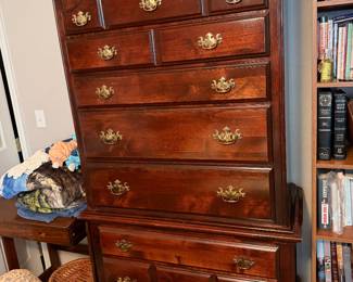 #44 - $280 - High boy 7 drawer 39lx19dx78t