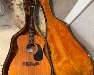 #77 - $150 - Conn acoustic guitar F10 MADE IN Japan in case