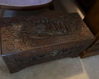#71 - $150 - Small carved chest
