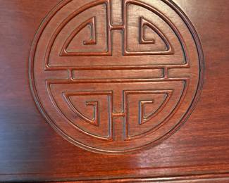 #9 - $400 - Asian rosewood secretary 3ftlx17dx42h