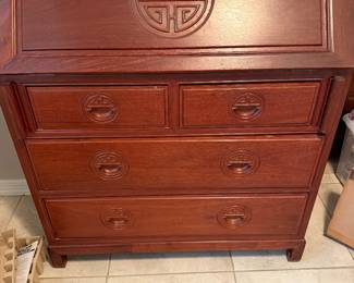 #9 - $400 - Asian rosewood secretary 3ftlx17dx42h