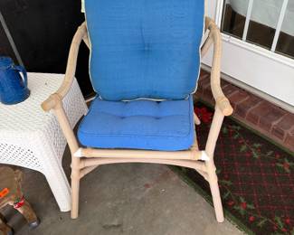 #102 - $200 - Bamboo style table with 4 chairs 42round