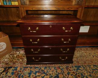 MAHOGANY FILE CABINET