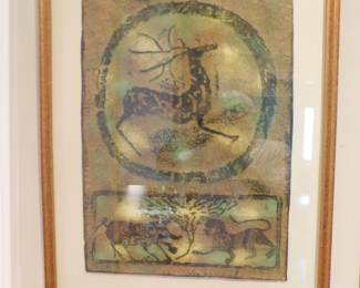 VINTAGE KOREAN FOLK ART PAINTING IN THE MINHWA STYLE