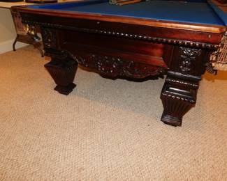 RARE PETER VITALIE CO. ADMIRAL LORD NELSON POOL TABLE