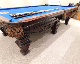 RARE PETER VITALIE CO. ADMIRAL LORD NELSON POOL TABLE