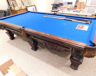 RARE PETER VITALIE CO. ADMIRAL LORD NELSON POOL TABLE