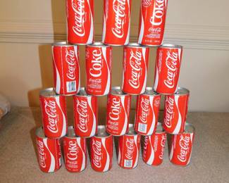 VINTAGE UNPUNCHED COKE CANS