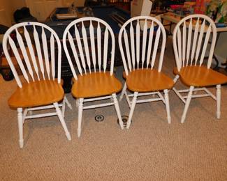 SET OF 4 PAINTD SIDE CHAIRS