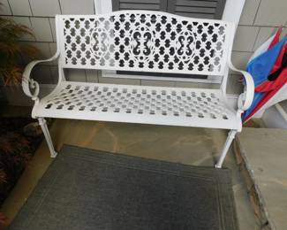 WROUGHT IRON BENCH