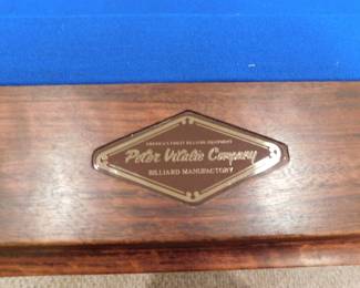 PETER VITALE POOL TABLE LOGO