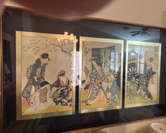 Asian Triptych, "Utamaro" #4135