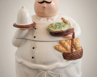 Fat Chef Figurine Cookie Jar