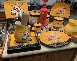 Certified International "Le Chef" Ceramic Kitchenware Set by Jennifer Garant