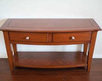 Two-Drawer Console Table with Shelf