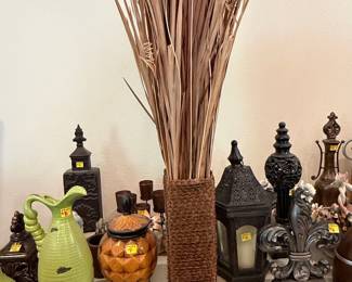 Green Glazed Pitcher with Twisted Handle