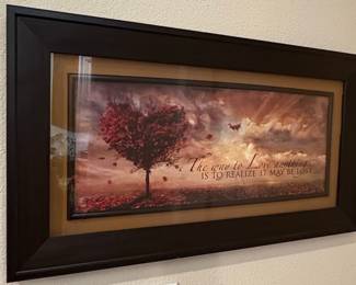 The Way to Love is to Realize It May Be Lost Framed Art Print