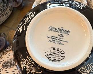 Temptations by Tara Floral Lace Set of 4 Nesting Bowls